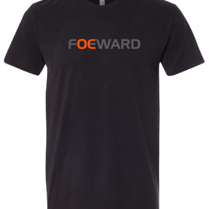 Foeward Black Text Logo Tee