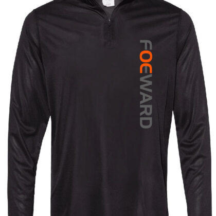 Foeward athletic quarter zip, black